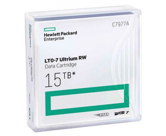 Дата-картридж HP LTO-7 Ultrium 15TB RW Data Cartridge (C7977A), изображение 2 Дата-картридж HP LTO-7 Ultrium 15TB RW Data Cartridge (C7977A), изображение 2