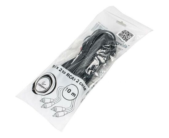 Кабель мультимедийный 2RCA to 2RCA 10.0m Cablexpert (CCA-2R2R-10M), изображение 3 Кабель мультимедийный 2RCA to 2RCA 10.0m Cablexpert (CCA-2R2R-10M), изображение 3