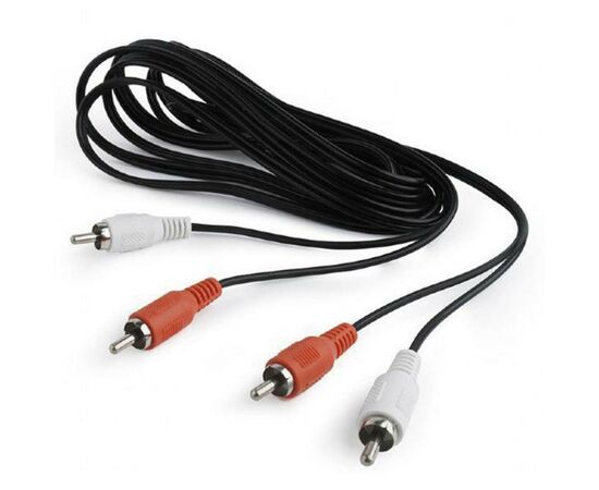 Кабель мультимедійний 2RCA to 2RCA 5.0m Cablexpert (CCA-2R2R-5M)