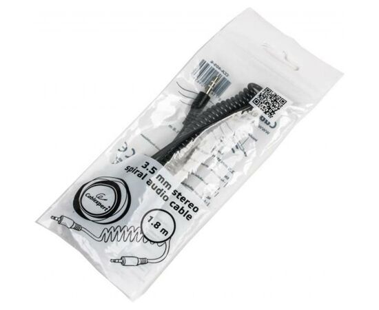 Кабель мультимедійний Jack 3.5mm male/Jack 3.5mm male 1.8m Cablexpert (CCA-405-6), зображення 2