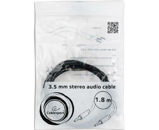 Кабель мультимедійний Jack 3.5mm male/Jack 3.5mm male 1.8m Cablexpert (CCAP-444-6), зображення 4
