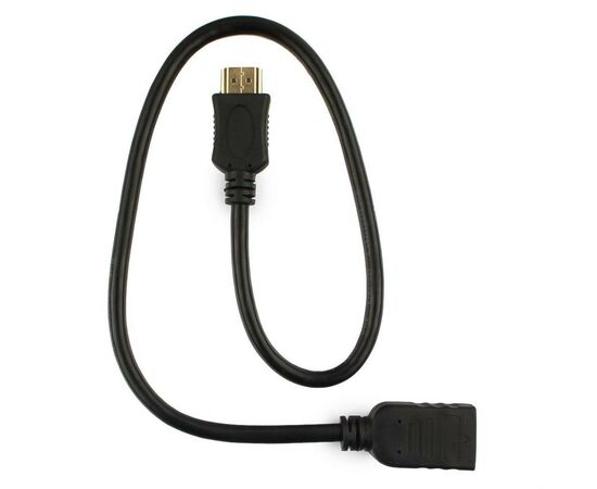 Кабель мультимедийный HDMI male to female 0.5m Cablexpert (CC-HDMI4X-0.5M), изображение 4 Кабель мультимедийный HDMI male to female 0.5m Cablexpert (CC-HDMI4X-0.5M), изображение 4