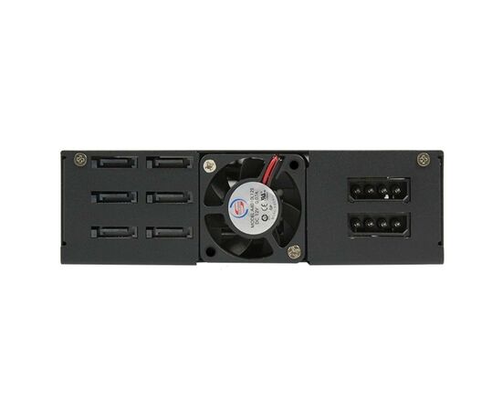 Бэкплейн Chieftec 1x5.25"/6x2.5" Hot-Swap Metal (CMR-625), изображение 6 Бэкплейн Chieftec 1x5.25"/6x2.5" Hot-Swap Metal (CMR-625), изображение 6