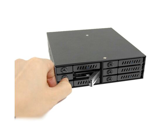 Бэкплейн Chieftec 1x5.25"/6x2.5" Hot-Swap Metal (CMR-625), изображение 8 Бэкплейн Chieftec 1x5.25"/6x2.5" Hot-Swap Metal (CMR-625), изображение 8
