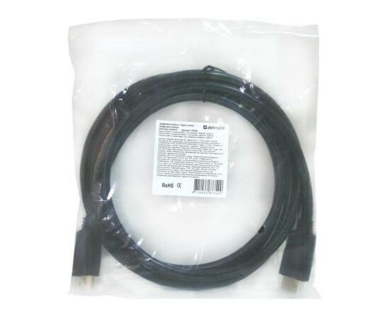 Кабель мультимедийный HDMI to HDMI 5.0m HDMI-17 v1.4 Defender (87353), изображение 3 Кабель мультимедийный HDMI to HDMI 5.0m HDMI-17 v1.4 Defender (87353), изображение 3