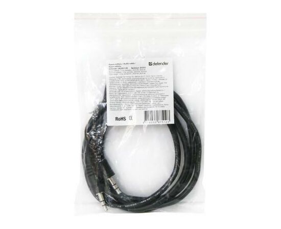 Кабель мультимедийный Jack 3.5mm male/Jack 3.5mm male 1.5m JACK01-05 Defender (87510), изображение 3 Кабель мультимедийный Jack 3.5mm male/Jack 3.5mm male 1.5m JACK01-05 Defender (87510), изображение 3
