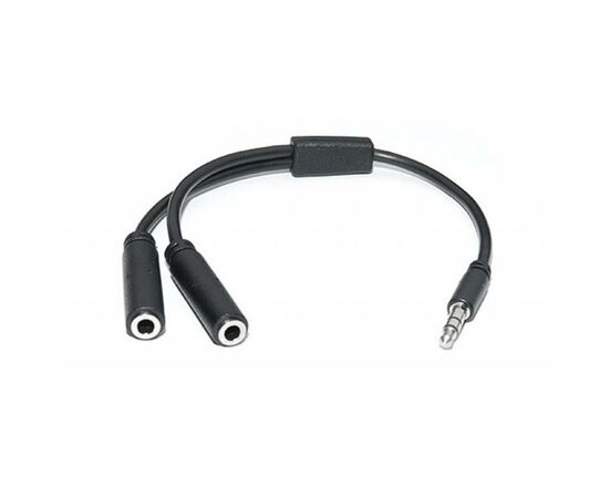 Кабель мультимедійний Jack 3.5mm male to 2xJack 3.5mm female 0.2m Pro REAL-EL (EL123500039)