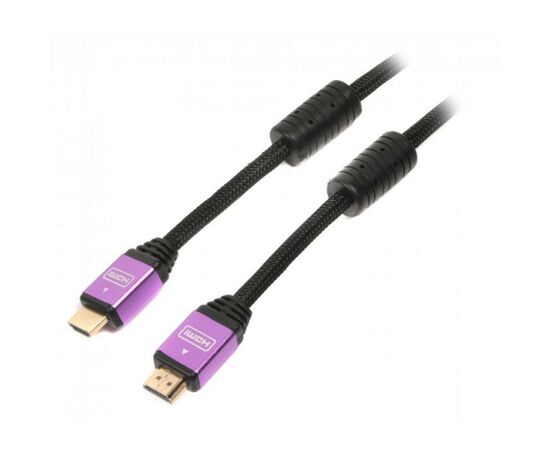 Кабель мультимедійний HDMI to HDMI 5.0m ferrite v.1.4 Cablexpert (VC-HDMI-510-5m)