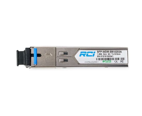 Модуль SFP 1G, 3km, LC, Tx 1550nm RCI (SFP-WDM-SM-0203B-LC)