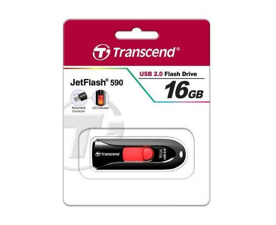 USB флеш накопитель Transcend 16Gb JetFlash 590 (TS16GJF590K), изображение 5 USB флеш накопитель Transcend 16Gb JetFlash 590 (TS16GJF590K), изображение 5