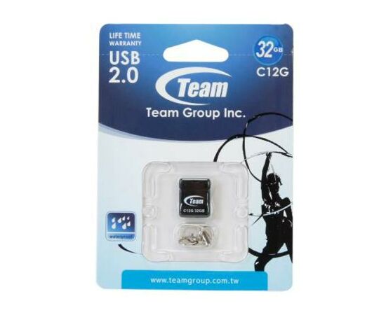 USB флеш накопичувач Team 32GB C12G Black USB 2.0 (TC12G32GB01), зображення 5