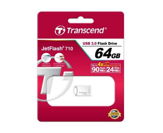 USB флеш накопичувач Transcend 64GB JetFlash 710 USB 3.0 (TS64GJF710S), зображення 3 USB флеш накопичувач Transcend 64GB JetFlash 710 USB 3.0 (TS64GJF710S), зображення 3