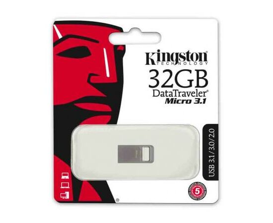 USB флеш накопитель Kingston 32Gb DT Micro USB 3.1 (DTMC3/32GB), изображение 3 USB флеш накопитель Kingston 32Gb DT Micro USB 3.1 (DTMC3/32GB), изображение 3