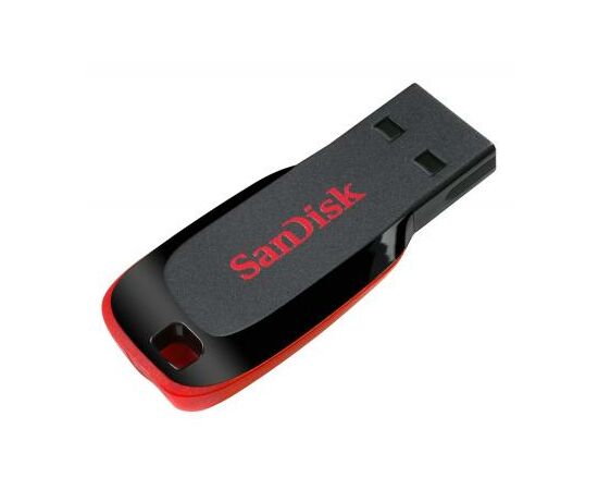 USB флеш накопитель SanDisk 64GB Cruzer Blade Black/red USB 2.0 (SDCZ50-064G-B35), изображение 2 USB флеш накопитель SanDisk 64GB Cruzer Blade Black/red USB 2.0 (SDCZ50-064G-B35), изображение 2