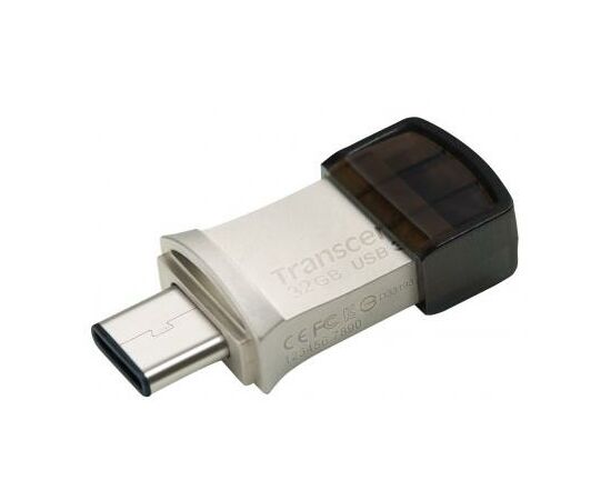 USB флеш накопичувач Transcend 32GB JetFlash 890S Silver USB 3.1 (TS32GJF890S), зображення 3