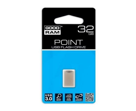 USB флеш накопитель Goodram 32GB Point Silver USB 3.0 (UPO3-0320S0R11), изображение 3 USB флеш накопитель Goodram 32GB Point Silver USB 3.0 (UPO3-0320S0R11), изображение 3