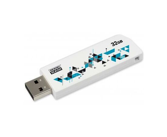 USB флеш накопитель Goodram 32GB Cl!ck White USB 2.0 (UCL2-0320W0R11), изображение 4 USB флеш накопитель Goodram 32GB Cl!ck White USB 2.0 (UCL2-0320W0R11), изображение 4