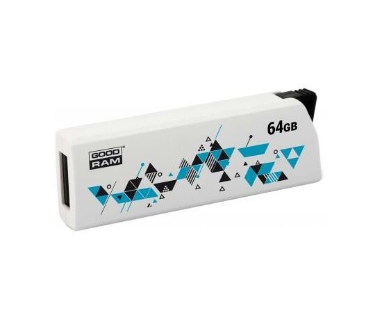 USB флеш накопитель Goodram 64GB Cl!ck White USB 2.0 (UCL2-0640W0R11), изображение 3 USB флеш накопитель Goodram 64GB Cl!ck White USB 2.0 (UCL2-0640W0R11), изображение 3