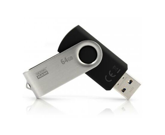 USB флеш накопитель Goodram 64GB Twister Black USB 3.0 (UTS3-0640K0R11)