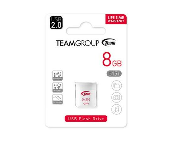 USB флеш накопичувач Team 8GB C151 USB 2.0 (TC1518GR01), зображення 2 USB флеш накопичувач Team 8GB C151 USB 2.0 (TC1518GR01), зображення 2
