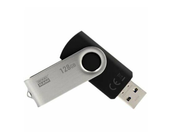USB флеш накопитель Goodram 128GB UTS3 Twister Black USB 3.0 (UTS3-1280K0R11), изображение 2 USB флеш накопитель Goodram 128GB UTS3 Twister Black USB 3.0 (UTS3-1280K0R11), изображение 2