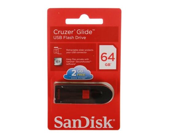 USB флеш накопитель SanDisk 64GB Cruzer Glide Black USB 3.0 (SDCZ600-064G-G35), изображение 5 USB флеш накопитель SanDisk 64GB Cruzer Glide Black USB 3.0 (SDCZ600-064G-G35), изображение 5