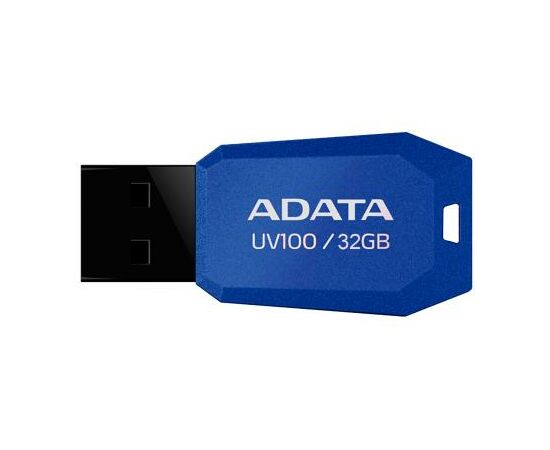 USB флеш накопитель ADATA 32GB DashDrive UV100 Blue USB 2.0 (AUV100-32G-RBL)