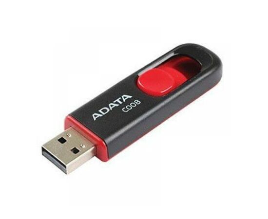 USB флеш накопитель ADATA 64GB C008 Black+Red USB 2.0 (AC008-64G-RKD), изображение 3 USB флеш накопитель ADATA 64GB C008 Black+Red USB 2.0 (AC008-64G-RKD), изображение 3