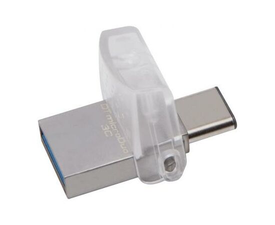USB флеш накопитель Kingston 128GB DataTraveler microDuo 3C USB 3.0/Type C (DTDUO3C/128GB), изображение 4 USB флеш накопитель Kingston 128GB DataTraveler microDuo 3C USB 3.0/Type C (DTDUO3C/128GB), изображение 4