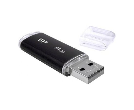 USB флеш накопитель Silicon Power 64GB Ultima U02 Black USB 2.0 (SP064GBUF2U02V1K), изображение 5 USB флеш накопитель Silicon Power 64GB Ultima U02 Black USB 2.0 (SP064GBUF2U02V1K), изображение 5