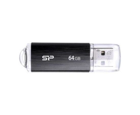 USB флеш накопичувач Silicon Power 64GB Ultima U02 Black USB 2.0 (SP064GBUF2U02V1K)