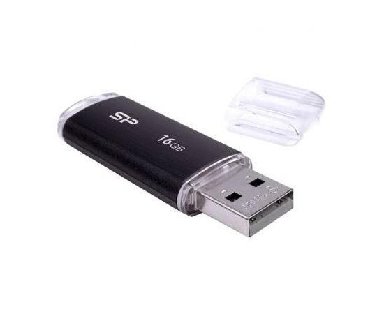 USB флеш накопитель Silicon Power 16GB Ultima U02 Black USB 2.0 (SP016GBUF2U02V1K), изображение 4 USB флеш накопитель Silicon Power 16GB Ultima U02 Black USB 2.0 (SP016GBUF2U02V1K), изображение 4