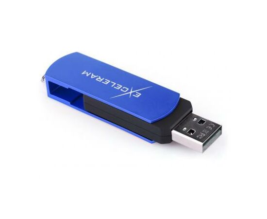 USB флеш накопитель eXceleram 64GB P2 Series Blue/Black USB 2.0 (EXP2U2BLB64), изображение 5 USB флеш накопитель eXceleram 64GB P2 Series Blue/Black USB 2.0 (EXP2U2BLB64), изображение 5