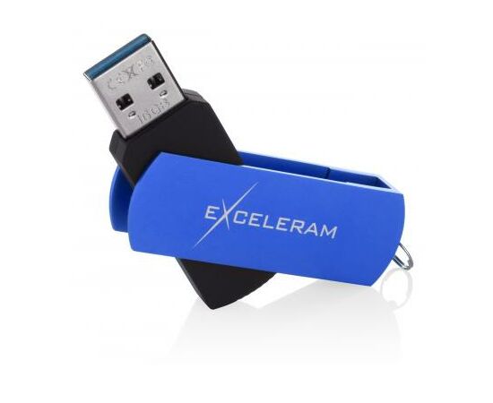 USB флеш накопитель eXceleram 16GB P2 Series Blue/Black USB 3.1 Gen 1 (EXP2U3BLB16), изображение 3 USB флеш накопитель eXceleram 16GB P2 Series Blue/Black USB 3.1 Gen 1 (EXP2U3BLB16), изображение 3