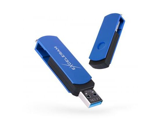 USB флеш накопитель eXceleram 16GB P2 Series Blue/Black USB 3.1 Gen 1 (EXP2U3BLB16)