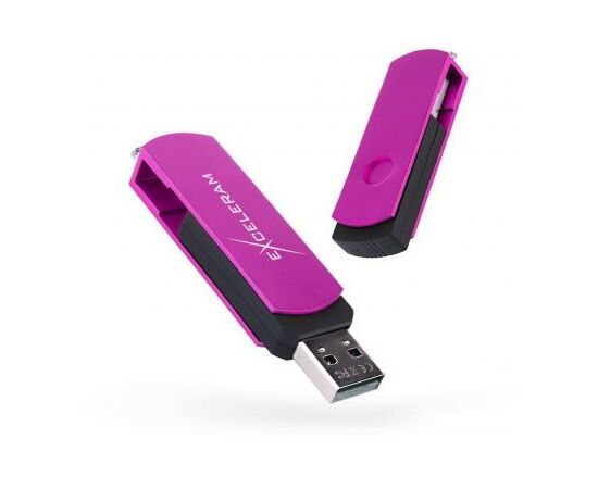 USB флеш накопитель eXceleram 16GB P2 Series Purple/Black USB 2.0 (EXP2U2PUB16)