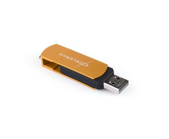 USB флеш накопитель eXceleram 64GB P2 Series Gold/Black USB 2.0 (EXP2U2GOB64), изображение 5 USB флеш накопитель eXceleram 64GB P2 Series Gold/Black USB 2.0 (EXP2U2GOB64), изображение 5