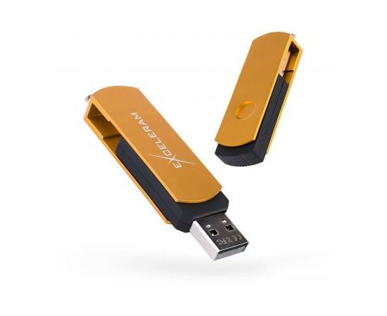 USB флеш накопичувач eXceleram 64GB P2 Series Gold/Black USB 2.0 (EXP2U2GOB64)