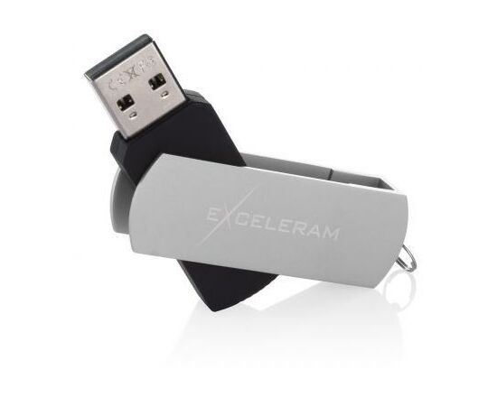 USB флеш накопитель eXceleram 16GB P2 Series Silver/Black USB 2.0 (EXP2U2SIB16), изображение 3 USB флеш накопитель eXceleram 16GB P2 Series Silver/Black USB 2.0 (EXP2U2SIB16), изображение 3