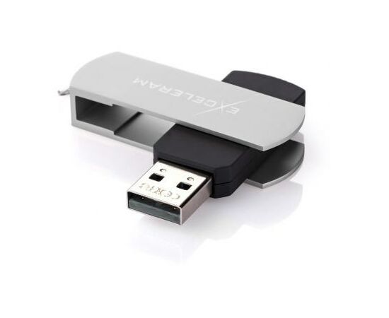 USB флеш накопитель eXceleram 32GB P2 Series Silver/Black USB 2.0 (EXP2U2SIB32), изображение 2 USB флеш накопитель eXceleram 32GB P2 Series Silver/Black USB 2.0 (EXP2U2SIB32), изображение 2