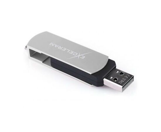 USB флеш накопитель eXceleram 64GB P2 Series Silver/Black USB 2.0 (EXP2U2SIB64), изображение 5 USB флеш накопитель eXceleram 64GB P2 Series Silver/Black USB 2.0 (EXP2U2SIB64), изображение 5