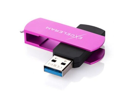 USB флеш накопитель eXceleram 64GB P2 Series Purple/Black USB 3.1 Gen 1 (EXP2U3PUB64), изображение 2 USB флеш накопитель eXceleram 64GB P2 Series Purple/Black USB 3.1 Gen 1 (EXP2U3PUB64), изображение 2