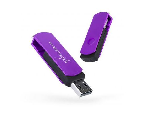USB флеш накопитель eXceleram 32GB P2 Series Grape/Black USB 2.0 (EXP2U2GPB32)