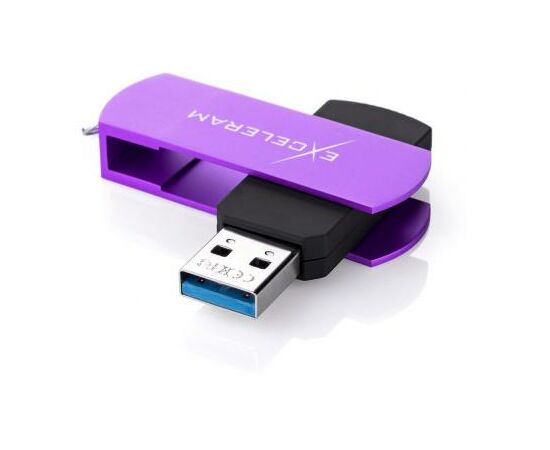 USB флеш накопитель eXceleram 32GB P2 Series Grape/Black USB 3.1 Gen 1 (EXP2U3GPB32), изображение 2 USB флеш накопитель eXceleram 32GB P2 Series Grape/Black USB 3.1 Gen 1 (EXP2U3GPB32), изображение 2