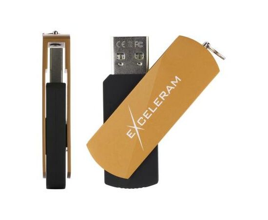 USB флеш накопитель eXceleram 32GB P2 Series Brown/Black USB 2.0 (EXP2U2BRB32), изображение 4 USB флеш накопитель eXceleram 32GB P2 Series Brown/Black USB 2.0 (EXP2U2BRB32), изображение 4