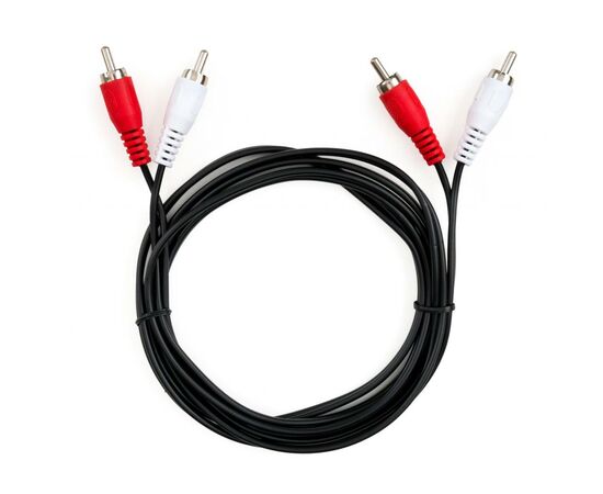 Кабель мультимедийный 2RCA to 2RCA 1.8m Vinga (VCP2RCA1.8), изображение 2 Кабель мультимедийный 2RCA to 2RCA 1.8m Vinga (VCP2RCA1.8), изображение 2