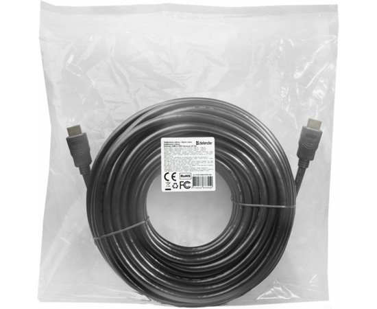 Кабель мультимедийный HDMI to HDMI 20.0m Defender (87355), изображение 3 Кабель мультимедийный HDMI to HDMI 20.0m Defender (87355), изображение 3