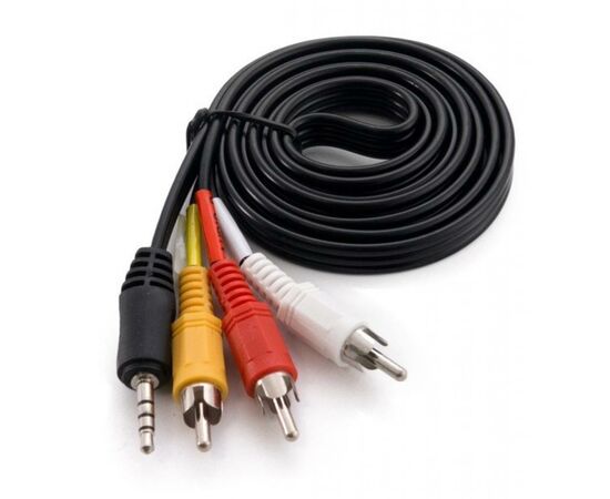 Кабель мультимедійний Jack 3.5mm male to 3RCA 1.5m Extradigital (KBV1731)