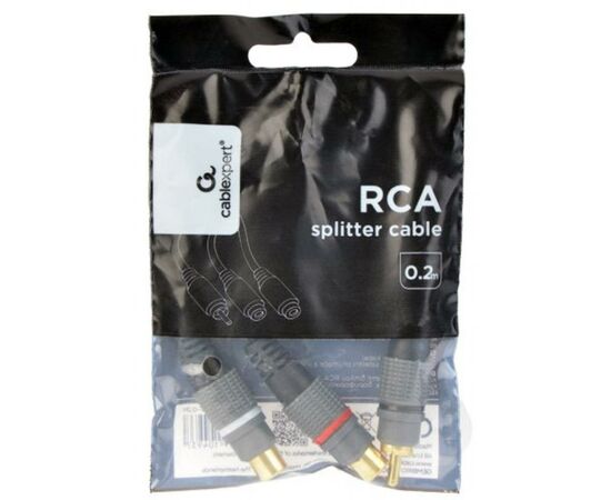 Кабель мультимедийный RCA to 2 RCA 0.2m Cablexpert (CCAP-RCAM2F-0.2M), изображение 2 Кабель мультимедийный RCA to 2 RCA 0.2m Cablexpert (CCAP-RCAM2F-0.2M), изображение 2