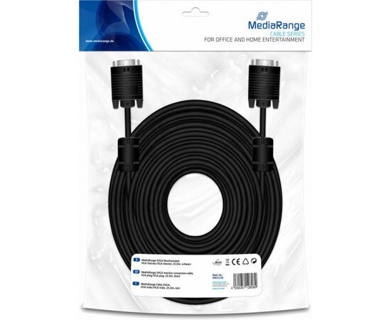 Кабель мультимедийный VGA 25.0m Mediarange (MRCS126)
